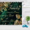 Artmyharbor Emerald Green and Gold Bathroom Decor Set Family Shower