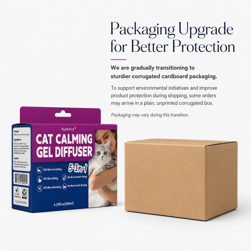 Cat Pheromones Calming Diffuser Gel, No Plug Required, Composure for