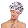 NOLITOY 3pcs Double Layer Waterproof Shower Cap Waterproof Bonnet Bathing