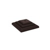 Pack of 10 Plastic Fence Post Caps in Dark Brown
