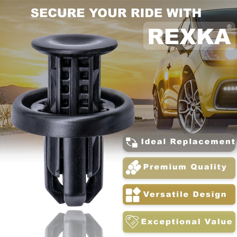 Rexka 40pcs Rear Front Bumper Cover Fender Grille Under Cover