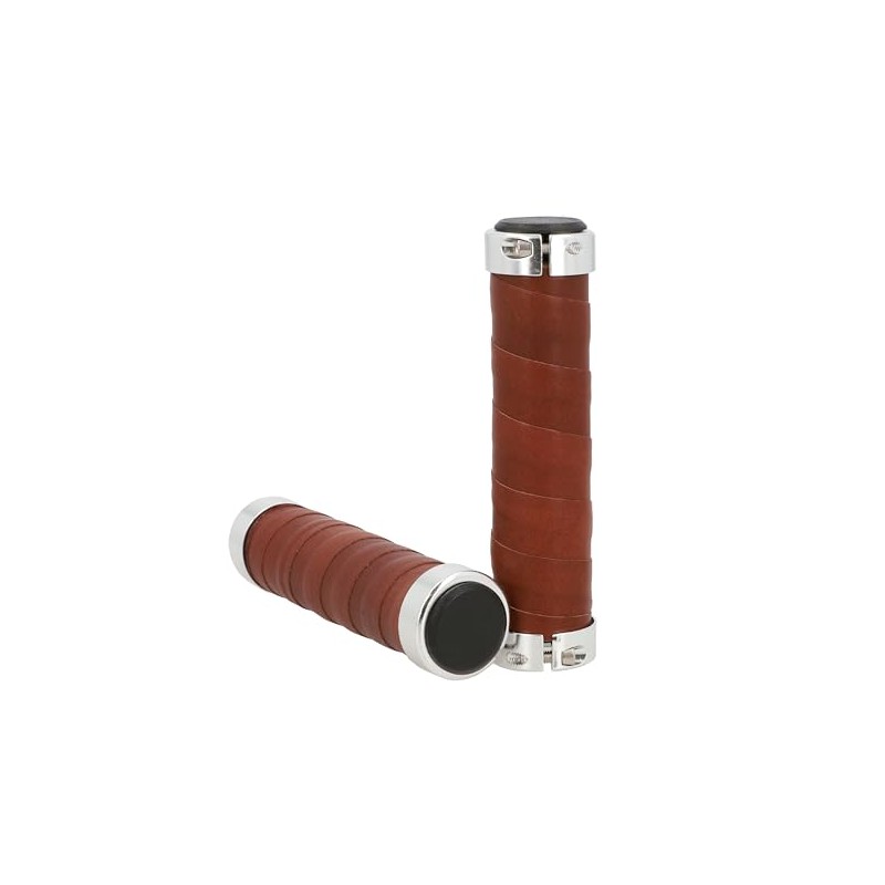 Gusti Maximilian S. Genuine Leather Handlebar Grip Bicycle Handle Brown