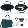 MOSISO Laptop Bag for Women, 17.3 inch Waterproof Vintage PU