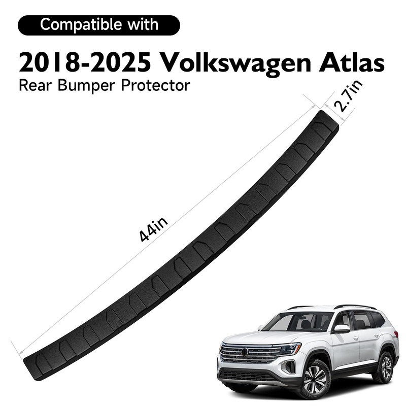 BILOPER Rear Bumper Protector for VW Atlas 2018-2024 2025,ABS Material