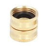 2Pairs 3/4in Brass Hose Adapter 2 Way Hose Adapter Durable