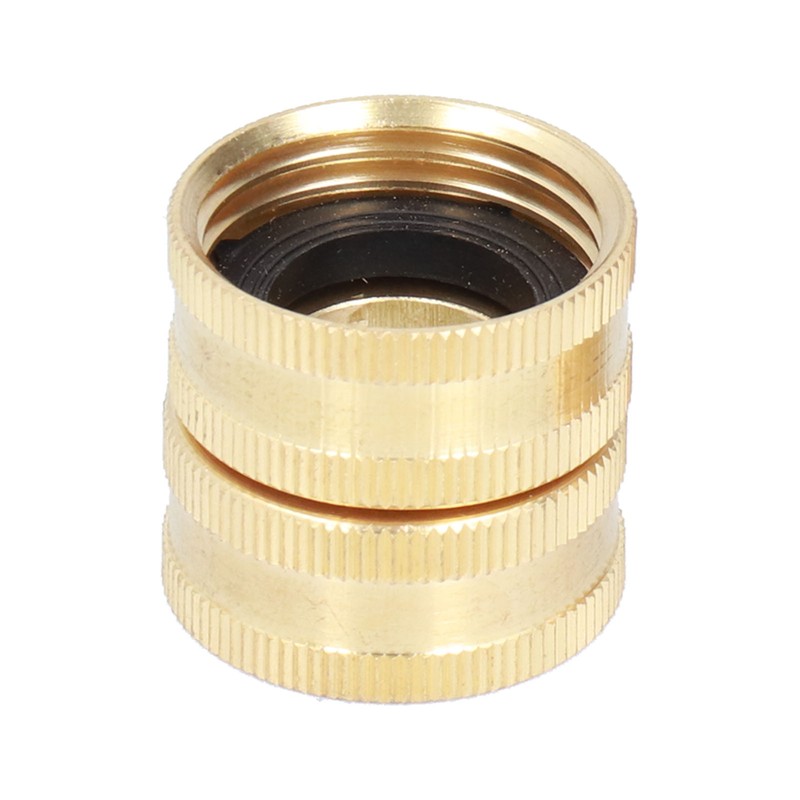 2Pairs 3/4in Brass Hose Adapter 2 Way Hose Adapter Durable