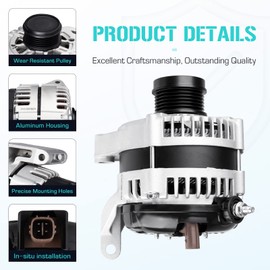 Alternator Fit for Honda Accord 3.5 3.5L 2008 2009 2010 2011 2012,Fit for Accord Crosstour 2010, 31100-R70-A01, CSF91, 400-52270R