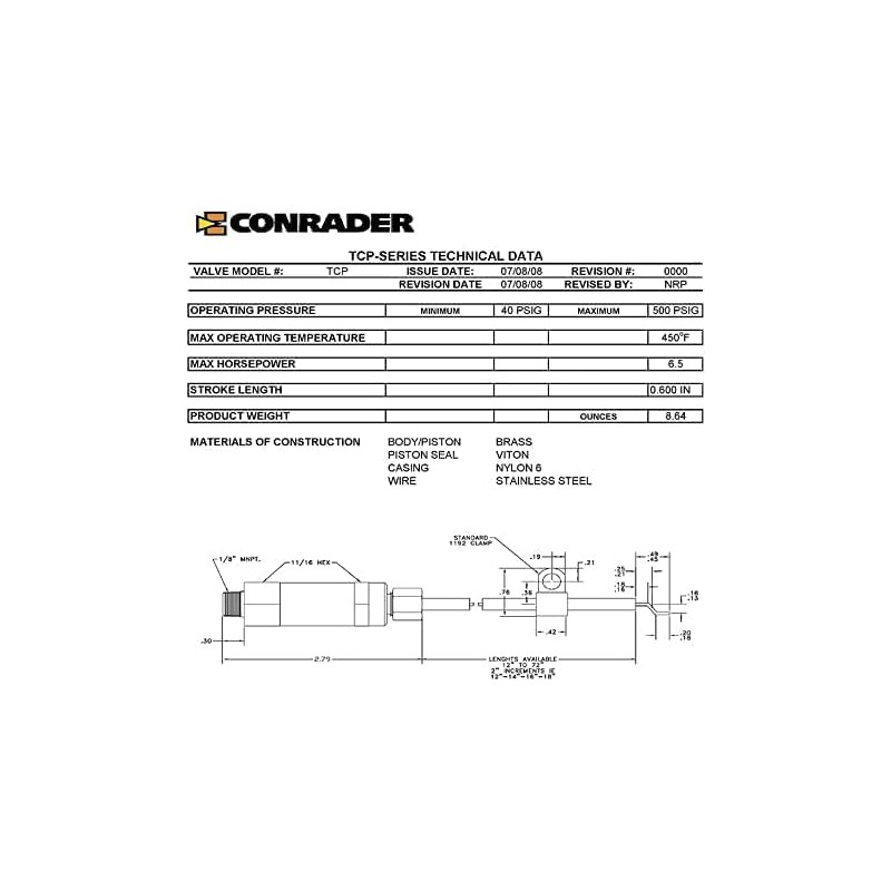 1/2" NPT Top Inlet Unloader Pilot Check Valve All in