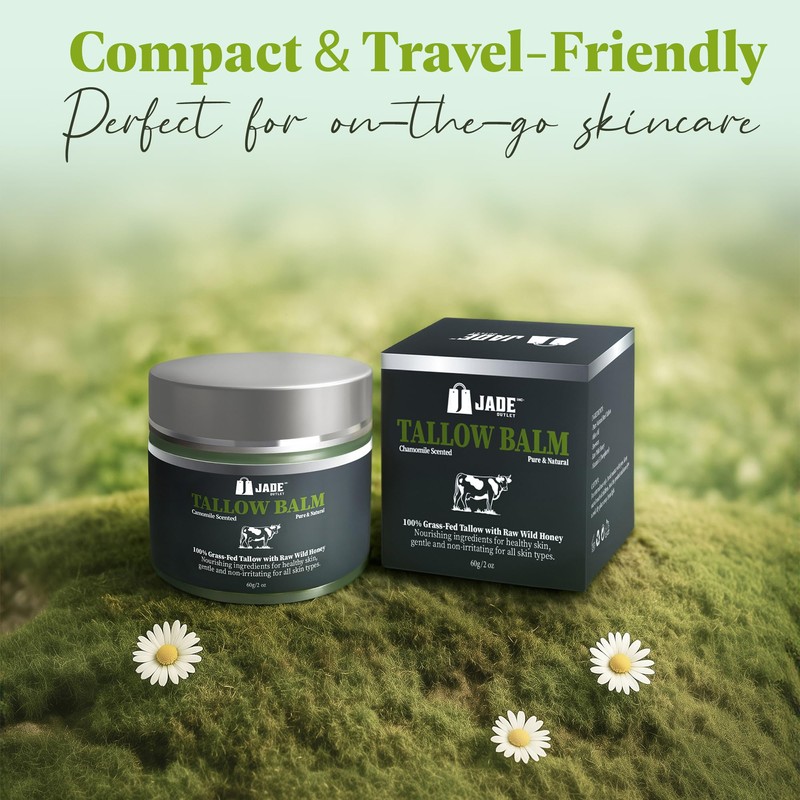 Jade Outlet Inc Chamomile Tallow Balm | Nourishing Moisturizer for