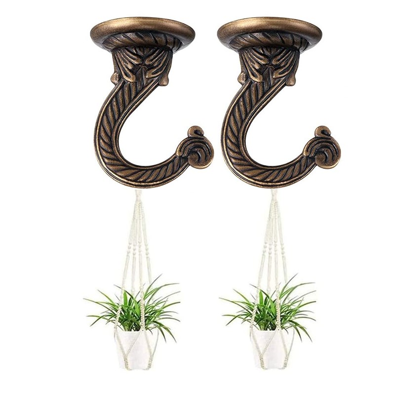 GDQLCNXB 2 Sets 55mm/2.17" Ceiling Metal Ceiling Hooks, Heavy Duty