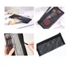 5Pcs Mesh Zipper Pencil Pouch Set, Black Nylon Pencil Case