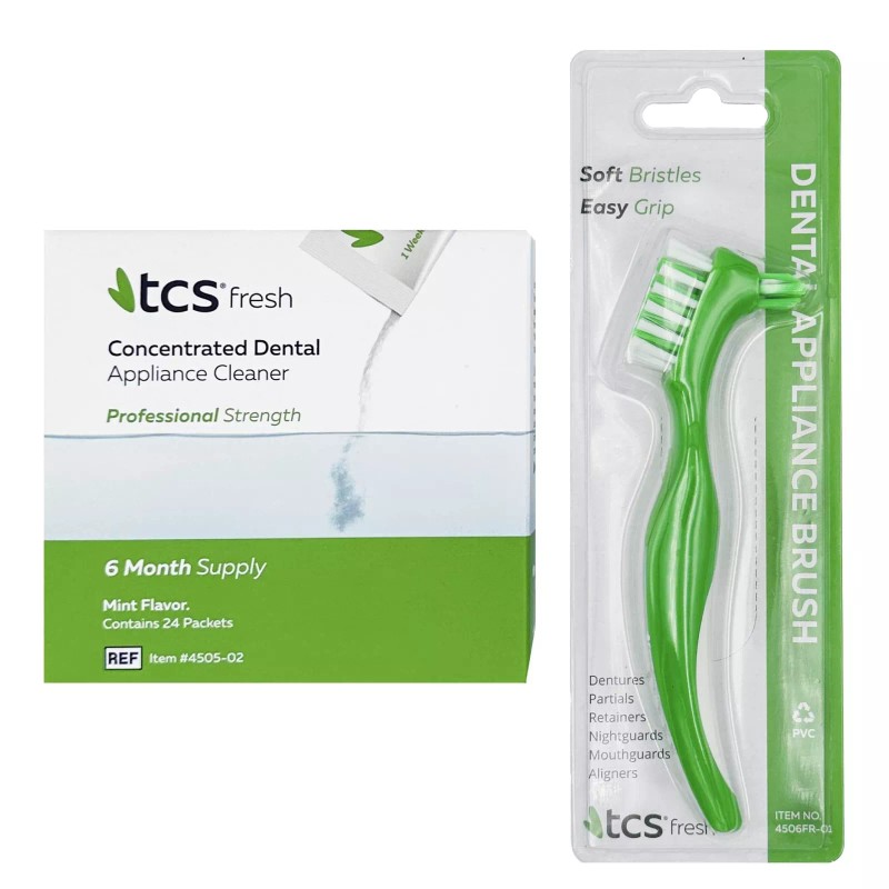 TCS Fresh Dental Appliance Cleaner Set - 6 Month Supply