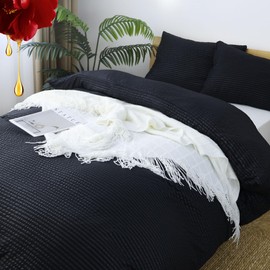BestOnePlus Duvet Cover, Single, Duvet Cover, Photocatalytic Treatment, Seersucker Style, Camellia Oil Moisturizing, Anti-Static, Soft Touch, Quick Drying, Allergies, Dust Mite Prevention