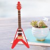 Guitar Brooch Pin Simulation Innovative Hand Crafted Red V Mini