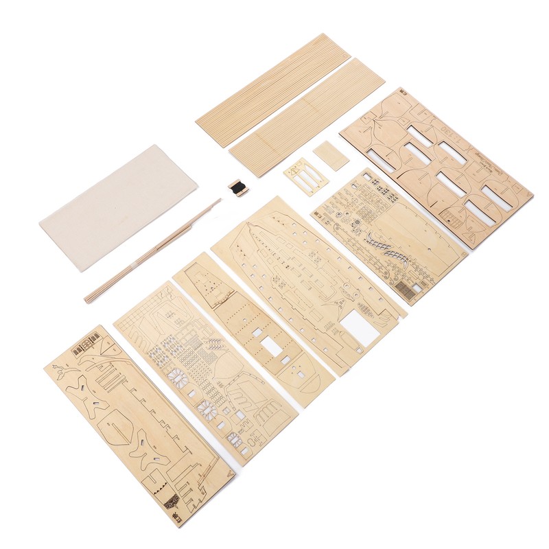1: 130 Wooden Model Sailboat Kit for Adults Improve Hands