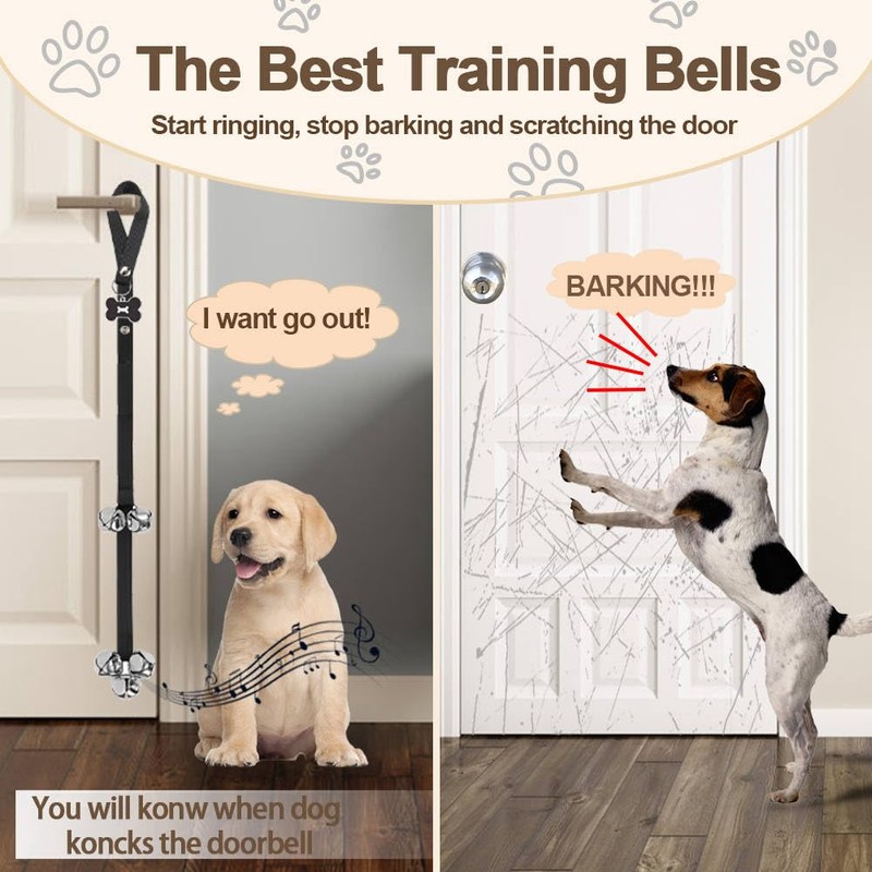 KEXIAVA 2 Pack Dog Bells Potty Training, Dog Doorbell for