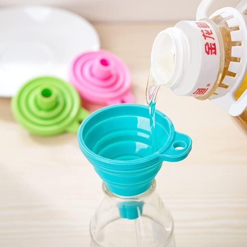 1Pc Color Random Silicone Gel Practical Collapsible Foldable Silicon Kitchen