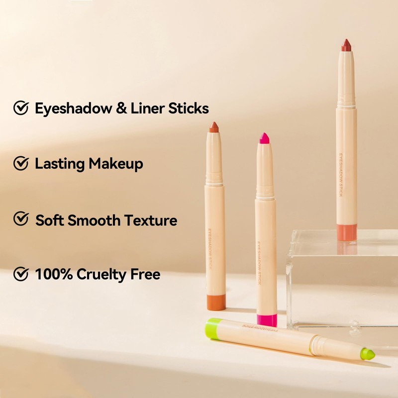 Erinde Eyeshadow Pen, Green Matte, Green Cream Eyeshadow Stick, Eyeliner