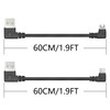 Micro USB Power Data Cable Cable 60CM, 90 Degree USB