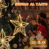 Quntis 282 Leds Luces Navideñas de Estrellas 3D Grande, 50cm