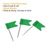 PATIKIL Flag Map Push Pins, 60 Pack Plastic Head Steel