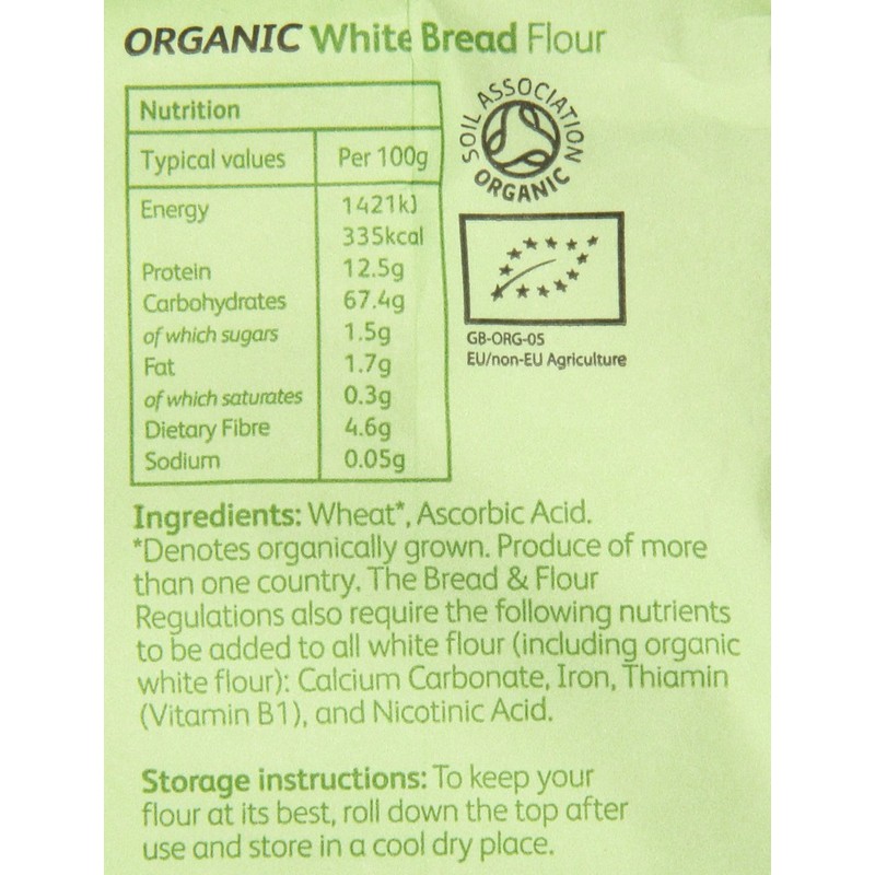 Doves Farm Organic Strong White Bread Flour 1.5 kg (Pack