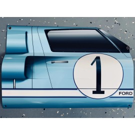 WOW!!!Curved Ford Gt40 Lemans Race Side View Car Style Sign