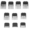 10pcs Hair Clipper Guide Comb Universal Clear Number Guide Comb