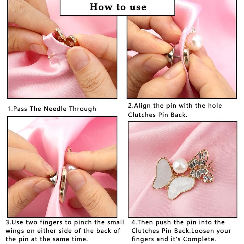 Butterfly Pins,Badge Pins,Pin Backs for Badges,Sliver 50Pcs,Pin Backs Locking Pin