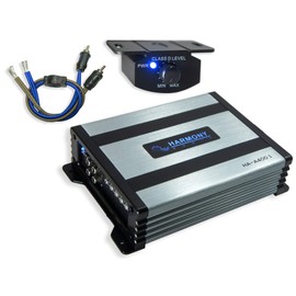 Harmony Audio HA-A152 Car Stereo Alloy Series 15" Sub 1500W Subwoofer Bundle with HA-A400.1 Amplifier & Amp Kit