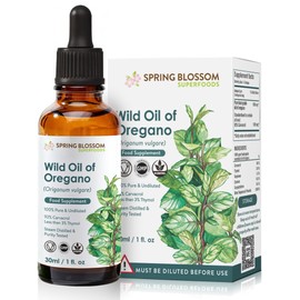 30ml Oregano Oil 92% Carvacrol 100% Pure & Undiluted Vegan Super-Strength Himalayan Wild Oil of Oregano (Origanum Vulgare) Highly Potent Natural Immune Support for Cold, Cough, Sore Throat, Gut Health