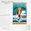 siviwonder Dog Sign Whippet Relaxation Dog Sign Decorative Bathroom Wooden