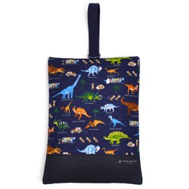 シューズケース 男の子 子供 上履き入れ 小学生 保育園 入園グッズ 発見！探検！恐竜大陸(ネイビー) カラフルキャンディスタイル N3234300