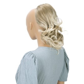 CAISHA by PRETTYSHOP 12" Hair Piece Braid Ponytail Extension Voluminous Wavy Blonde Mix PH4a