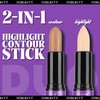 CCbeauty Cream Highlight and Contour Stick, Dual-Ended Contouring Highlighter Stick