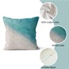 Beach Pillow Covers 18x18 Inch, Teal Ocean Throw Pillow Covers