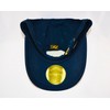 Damier Langevinè® Trendy Distressed Navy Blue Designer Baseball Cap Lion