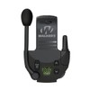 Walker's Razor Slim Electronic Muff (Carbon, 2-Pack) with Walkie-Talkie Attachments