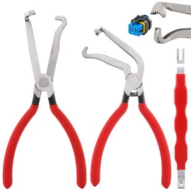 Xiaokeis 3 PCS Electrical Disconnect Pliers for Cars, Electrical Connector Separator Tool and Automotive Electricals Connector Pliers,60 Degree, Electricals Plug Disconnect Plier