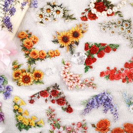 120 Blätter Blume Sticker Set PET Blumensticker Scrapbook Zubehör Bunte Blumen Sticker Aesthetic Scrapbooking Papier Scrapbook Stickers Journaling Zubehör Blumen Deko Aufkleber Fotoalbum Bastelpapier