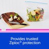 Ziploc Large Food Storage Freezer Slider Bags, Power Shield Technology