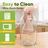 2 Pack 64 oz Glass Mason Jar Pitchers with Lids,