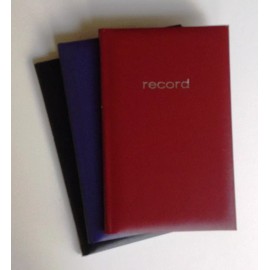 Mead Record Book, 9-9/16" x 6-1/8", 160 Pages, Hard Vinyl Cover (64516) - 1 book