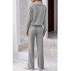 Potany Women 2 Piece Half Zip Sweatsuit Fall Outfits 2024