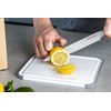 KitchenCraft KEG701NOSMGA Non-Slip Chopping Board Polypropylene Plastic White Grey