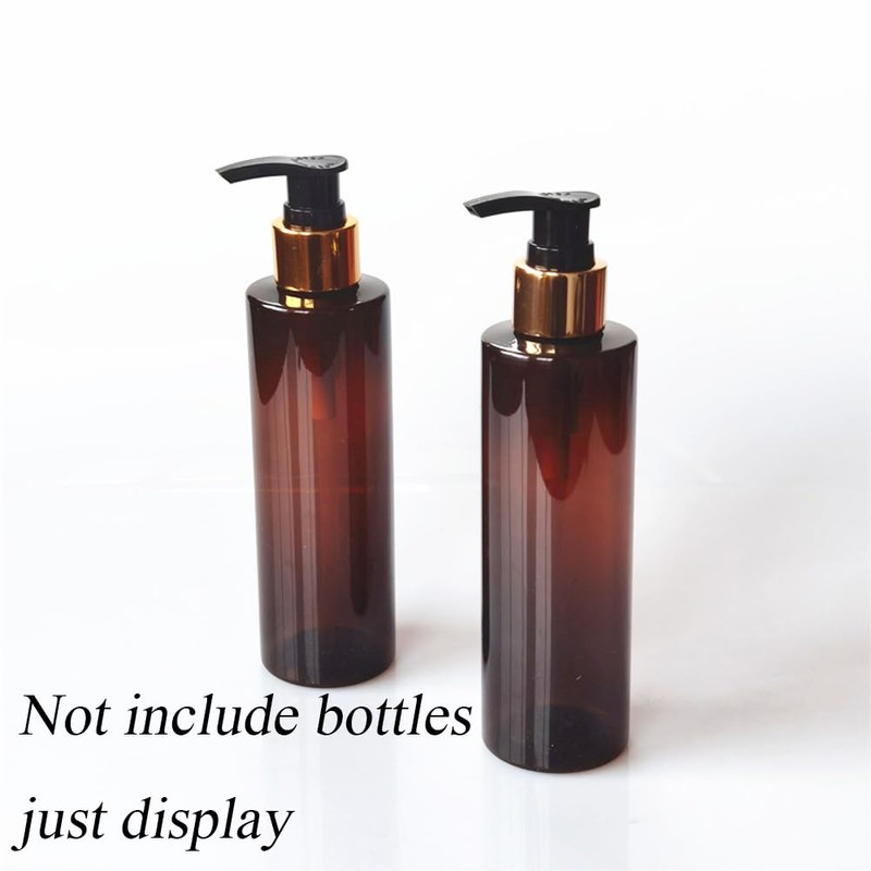 6PCS Black Plastic 24/410 Soap Dispenser Pump Replacement Lotion Bottle