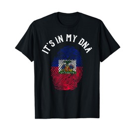 It's In My DNA Fingerprint | Prideful Haitian Gift T-Shirt