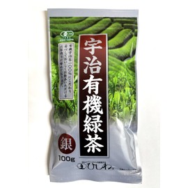 Hishiwa Uji Organic Green Tea, Silver, 3.5 oz (100 g)