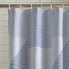 Catherine Lansfield Larsson Geo 180x180cm Shower Curtain Panel Blue
