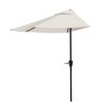 Half Umbrella Outdoor Patio Shade - 9 ft Patio Umbrella